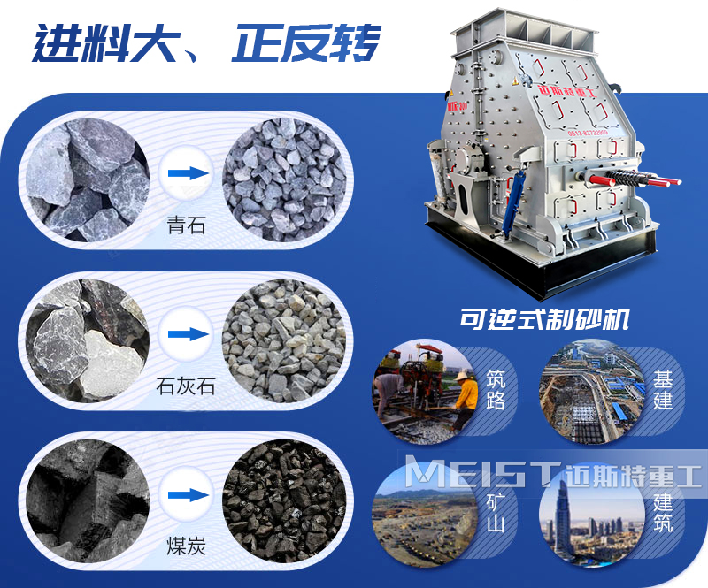 可逆式制砂機性能優勢